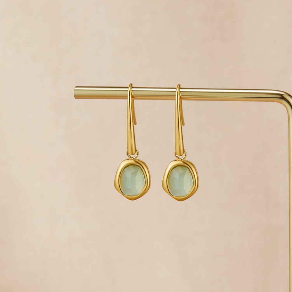 Vintage Aquamarine Drop Earrings - Beautiful Earth Boutique