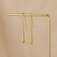 Zia Gold Drop Earrings - Beautiful Earth Boutique